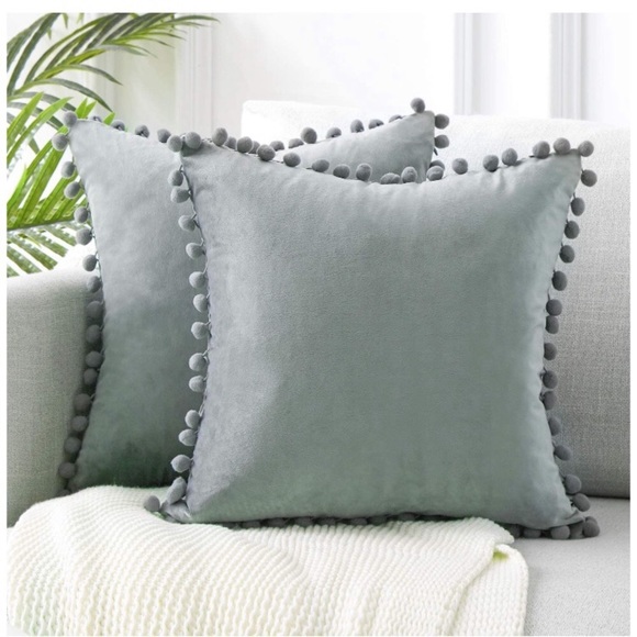 Cute Pompom Fringe Throw Pillow Decorative Covers - Picture 11 of 16